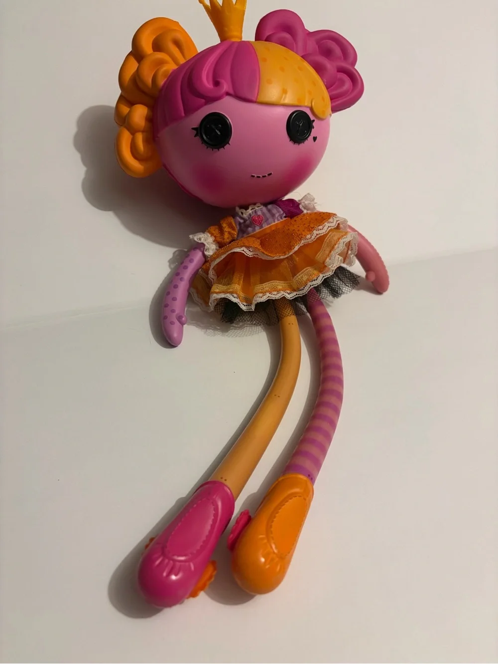 Kids' Pink and Orange Princess Rag Doll - Playtime Toy